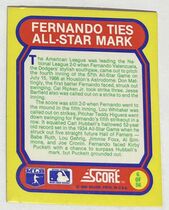1988 Score Great Moments in Baseball Magic Motion Trivia #6 Fernando Valenzuela