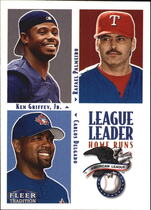 2000 Fleer Tradition #1 Rafael Palmeiro|Carlos Delgado|Ken Griffey Jr.