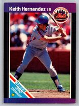 1989 Donruss Grand Slammers (Blue to Purple Border) #8 Keith Hernandez