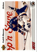 1991 Upper Deck Base Set #383 Fredrik Olausson
