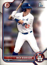 2022 Bowman Draft #BD-165 Nick Biddison