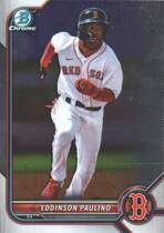 2022 Bowman Chrome Draft #BDC-62 Eddinson Paulino