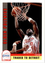 1992 NBA Hoops Base Set #103 Olden Polynice