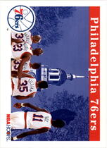 1992 NBA Hoops Base Set #285 Philadelphia 76ers