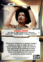 2022 Skybox Metal Universe Champions #98 Kendall Brown