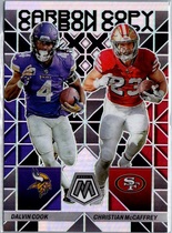 2023 Panini Mosaic Carbon Copy #CC-11 Christian Mccaffrey|Dalvin Cook