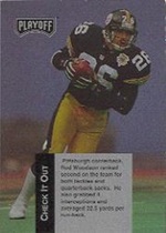 1993 Playoff Checklists #4 Rod Woodson