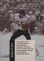 1993 Playoff Checklists #5 Junior Seau