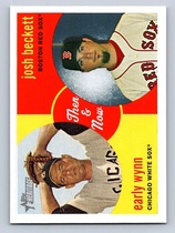 2008 Topps Heritage Then and Now #TN7 Early Wynn|Josh Beckett