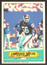 1983 Topps Sticker Inserts #28 Lawrence Taylor
