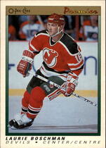 1990 O-Pee-Chee OPC Premier #8 Laurie Boschman