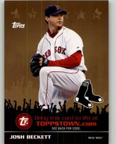 2009 Topps Update Topps Town Gold #FCTTT56 Josh Beckett