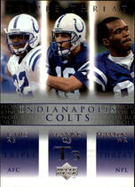 2002 Upper Deck Honor Roll #72 Edgerrin James|Marvin Harrison|Peyton Manning
