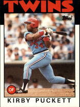 1986 Topps Base Set #329 Kirby Puckett