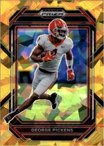 2023 Panini Prizm Draft Picks Gold Ice Prizm #42 George Pickens