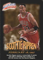 1997 Fleer Million Dollar Moments #22 Scottie Pippen