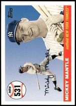 2008 Topps Mickey Mantle Home Run History #MHR531 Mickey Mantle