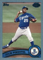 2011 Topps Pro Debut Blue #129 Julio Pimentel
