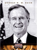 2012 Panini Americana Heroes and Legends #41 George H. W. Bush