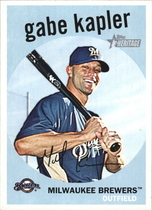 2008 Topps Heritage High Numbers Black Back #581 Gabe Kapler