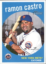 2008 Topps Heritage High Numbers Black Back #542 Ramon Castro