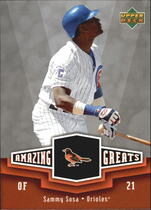 2006 Upper Deck Amazing Greats #AG-SS Sammy Sosa