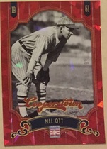 2012 Panini Cooperstown Crystal Collection Red #50 Mel Ott