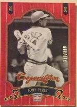 2012 Panini Cooperstown Crystal Collection Red #89 Tony Perez