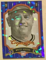 2012 Panini Cooperstown Crystal Collection Blue #87 Whitey Herzog