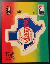 1984 Fleer Team Stickers (Red Back) #NNO Rangers (Logo)