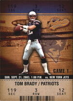 2003 Fleer Authentix #22 Tom Brady