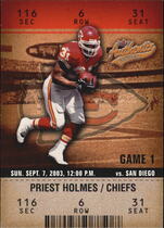 2003 Fleer Authentix #25 Priest Holmes