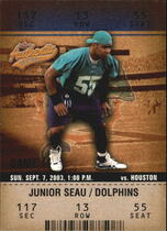 2003 Fleer Authentix #39 Junior Seau