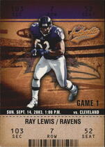 2003 Fleer Authentix #49 Ray Lewis
