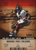 2003 Fleer Authentix #58 Michael Vick
