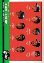 2001 Upper Deck Vintage #185 2000 Braves Lineup