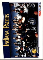 1991 NBA Hoops Base Set #284 Indiana Team Card