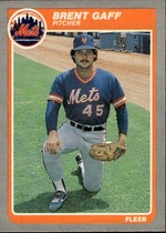 1985 Fleer Base Set #80 Brent Gaff
