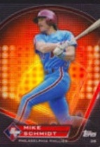 2011 Topps Prime 9 Player of the Week #PNR5 Mike Schmidt