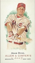 2007 Topps Allen & Ginter Mini A and G Back #40 Adam Dunn