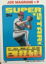 1990 Topps Stickers Backs (No Sticker) #30 Joe Magrane