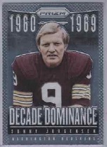 2013 Panini Prizm Decade Dominance #1 Sonny Jurgensen