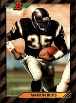 1992 Bowman Base Set #478 Marion Butts