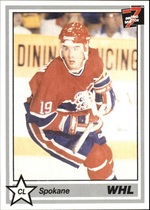 1990 7th Inning Sketch WHL #345 Spokane Chiefs