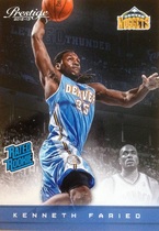 2012 Panini Starting Five #10 Kenneth Faried