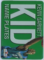 1999 NBA Hoops Name Plates #7NP Kevin Garnett