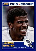 2013 Score Blue #383 Justin Hunter