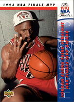 1993 Upper Deck Base Set #204 Finals MVP-Jordan