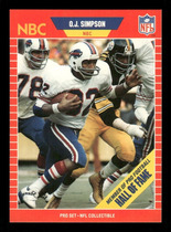 1989 Pro Set Announcers #29 O.J. Simpson