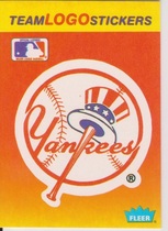 1991 Fleer Team Logo Stickers #NNO Yankees